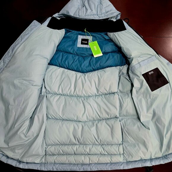 BOSS Down Filled Hooded Puffer Jacket - Picture 10 of 16